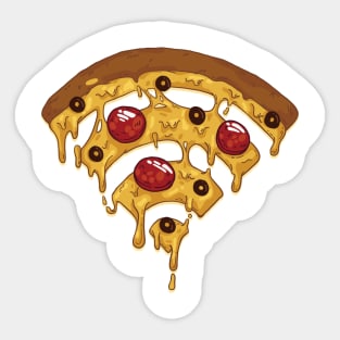 Pizza Wifi symbol Sticker